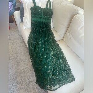 Stunning Sequin Prom Gown Size 5 Emerald Green Dress - Nordstrom Formal